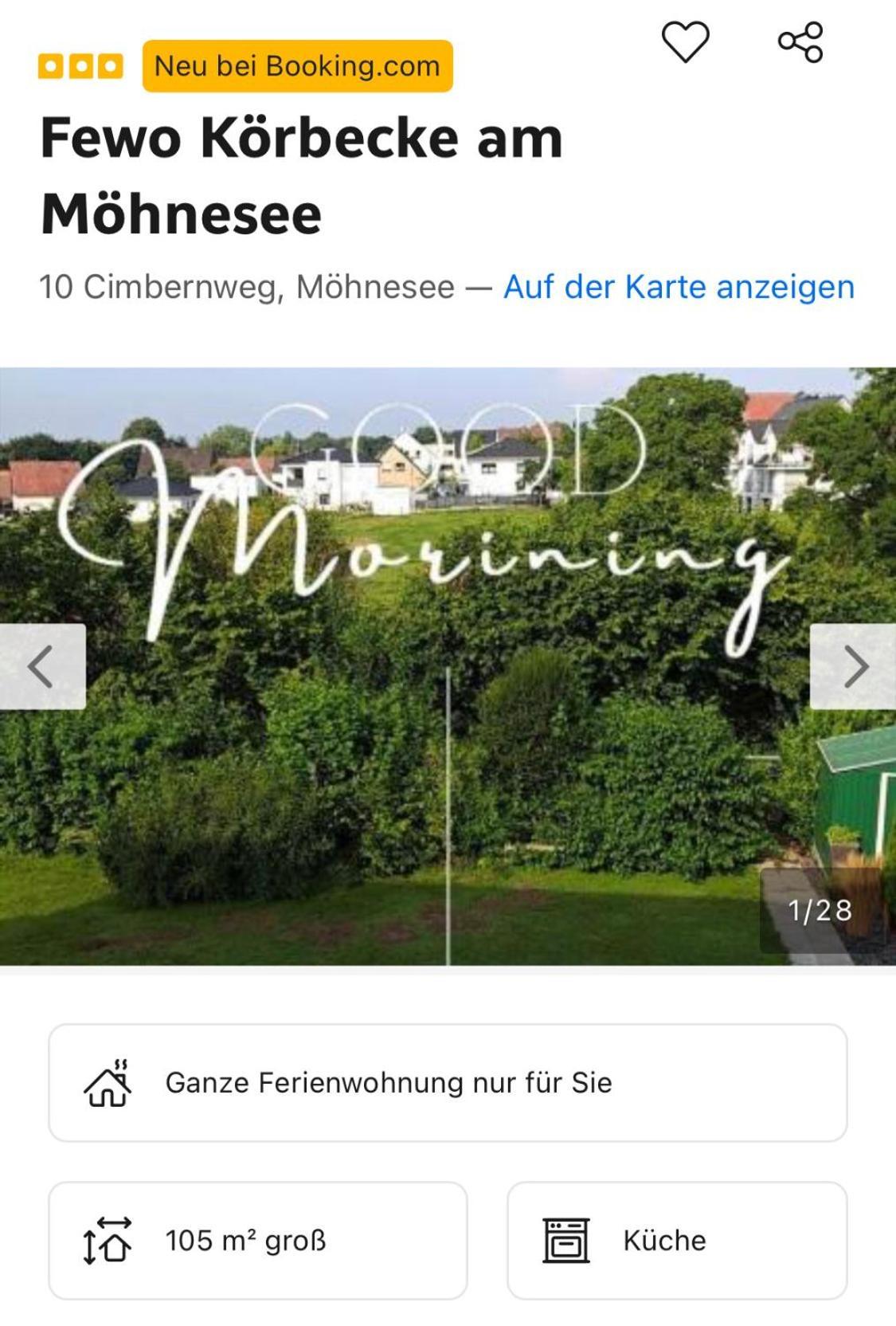 Ferienwohnung Koerbecke Am 모네시 외부 사진